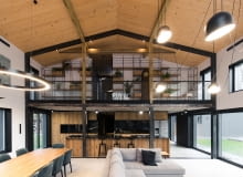 Ślonsko Chałpa - dom jednorodzinny przerobiony ze starej stodoły. Proj. mode:lina Ślonsko Chałpa - dom jednorodzinny przerobiony ze starej stodoły. Proj. mode:lina