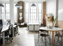 Biuro Game Design Studio na Manhattanie w niczym nie przypomina korporacyjnych przestrzeni. biuro, skandynawski loft, mieszkanie, jak urządzić biuro, oryginalne biuro, ciekawe biuro