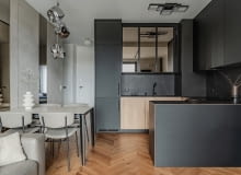 Minimalistyczne mieszkanie dla singla - projekt pracowni Deer Design Minimalistyczne mieszkanie dla singla - projekt pracowni Deer Design