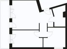 Trzypokojowe, 56,4 m kw., dla 2 osób