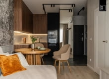 40-metrowe mieszkanie we Wrocławiu w barwach jesieni