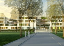 WROCLAW , NOWY GMACH KLINIKI TRANSPLANTACJI SZPIKU , ONKOLOGII I HEMATOLOGII DZIECIECEJ PRZY ULICY SPISKIEJ . AUTOR : MATERIALY FUNDACJI NA RATUNEK DZIECIOM Z CHOROBA NOWOTWOROWA SLOWA KLUCZOWE: WIZUALIZACJA ARCHIWUM WEWNETRZNE KLINIKA TRANSPLANTACJI SZPITAL