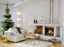 WNETRZA POKOJ SWIETA BOZE NARODZENIE CHOINKA MEBLE STYLIZACJA MAGDA OLSZEWSKA FOT. RAFAL LIPSKI PUBLIKACJA CZTERY KATY NR 12 (206) - 12 2008