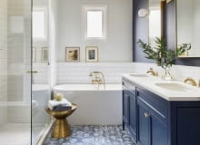 Styl Hampton: łazienka