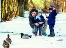 Żyjące w parkach i nad rzekami kaczki bardzo przyzwyczaiły się do ludzkiej pomocy, nie boją się i można je karmić niemal z ręki. dokarmianie zwierząt