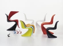 Rodzina krzeseł Panton produkowanych przez firmę Vitra. panton, oryginalne krzesło panton, podróbka kontra oryginał, jak odróżnić podróbkę