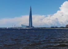 Łachta Centr w Petersburgu - najwyższy budynek w Europie.