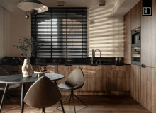 Nowoczesne mieszkanie w brązach