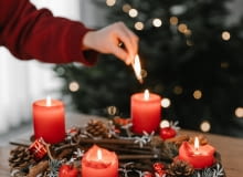 Wieniec adwentowy z gałązek Wieniec adwentowy z gałązek