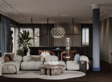 Z widokiem na park: warszawski penthouse projektu MODEKO Studio