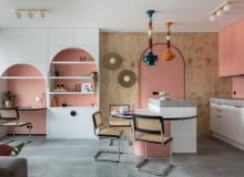 Różowy kolor w aranżacji mieszkania