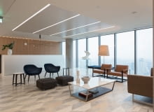 Wnętrze biura kancelarii Linklaters. Proj. Mood Works - Karina Snuszka i Dorota Kuć