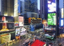 Kasy biletowe TKTS na Father Duffy Square manhattan, przestrzeń miejska, architektura, publiczne, nowy jork, plac, usa, father duffy square, pawilon