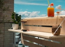 Stylowy bar balkonowy z marką PARKSIDE