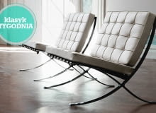 fotel Barcelona; projekt: Ludwig Mies van der Rohe i Lilly Reich