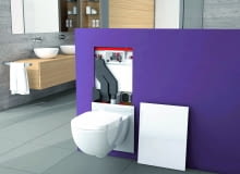 Wiszące miski ustępowe na stelażu są obecnie chętnie montowane Stelaż sanitarn do w.c.