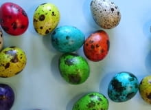 Malowane jajka przepiórcze - błyskawiczne pisanki Malowane jajka przepiórcze - błyskawiczne pisanki