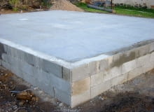 Początek budowy jesienią, wrzesień - wykonanie fundamentów