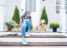 Wiosenne porządki na tarasie