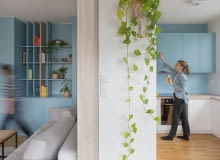 Aranżacja części dziennej mieszkania w Wilanowie