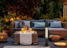 Lampy grzewcze tarasowe