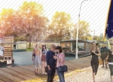 Projekt mariny na torze FSO na Żeraniu przygotowany przez studentów Politechniki Warszawskiej