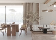 Dom w Konstancinie urządzony w stylu japandi Dom w Konstancinie urządzony w stylu japandi