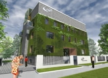 Tak ma wyglądać budynek z pionowym ogrodem przy ul. Krasickiego Tak ma wyglądać budynek z pionowym ogrodem przy ul. Krasickiego