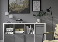 DRÖNA Pudełko, ciemnoszary, 33x38x33 cm DRÖNA Pudełko, ciemnoszary, 33x38x33 cm