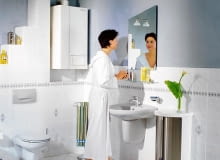 Z zewnątrz kocioł kondensacyjny praktycznie niczym nie różni się od kotła tradycyjnego. Dzięki niewielkim gabarytom i estetycznemu wyglądowi bez problemu można go zamontować w kuchni czy nawet w łazience. DO JEDNORAZOWEJ PUBLIKACJI