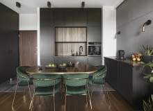 Minimalizm i ciemne kolory - mieszkanie na warszawskim Wawrze Minimalizm i ciemne kolory - mieszkanie na warszawskim Wawrze