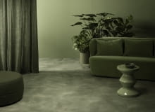 Monochromatyczna aranżacja z podłogami Quick-Step Monochromatyczna aranżacja z podłogami Quick-Step