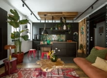 Gra kolorów, wzorów i faktur: 65-metrowe mieszkanie w Gdańsku Gra kolorów, wzorów i faktur: 65-metrowe mieszkanie w Gdańsku