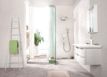 Najczęściej z deszczownicy płynie jeden lub dwa strumienie wody - deszczowy i kaskadowy Hansgrohe SE