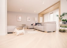 Mieszkanie dla rodziny w pastelowych kolorach