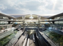 Centralny Port Komunikacyjny. Proj. Zaha Hadid Architects Centralny Port Komunikacyjny - projekt