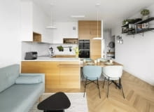 Jasne mieszkanie pełne światła - projekt pracowni JLW Studio