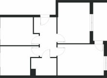 Trzypokojowe, 65,8 m kw., dla 3 osób