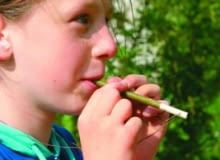 Gwizdek z patyka. Gwizdek z patyka.