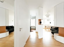 Aviator Apartment - mieszkanie dla pilota i prawnika; proj. mode:lina architekci Aviator Apartment, mode:lina, nowoczesne mieszkanie, jasne mieszkanie