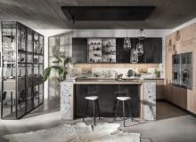 Ustawiona w centralnym punkcie kuchni wyspa jest wygodną przestrzenią roboczą, z której mamy łatwy dostęp do pozostałych stref. Ergonomia w kuchni