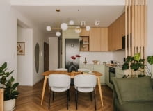 Modne mieszkanie - projekt pracowni Moie Studio