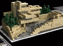 Fallingwater House w wersji z klocków LEGO, projekt Frank Lloyd Wright Architektura - zrób to sam - Frank Lloyd Wright - Fallingwater House