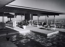 Fotografia Juliusa Shulmana Koenig's Case Study House No. 22 w Los Angeles