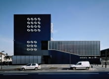 publiczne, beton, francja, budynek, komisariat