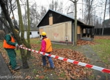 Ruszyła rozbiórka fińskich domków przy ul. Jazdów w Warszawie Ruszyła rozbiórka fińskich domków przy ul. Jazdów w Warszawie