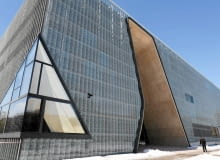 Muzeum Historii Żydów Polskich 08.04.2013 Warszawa . Budynek Muzeum Historii Zydow Polskich . Fot. Agata Grzybowska / Agencja Gazeta SLOWA KLUCZOWE: Muzeum Historii Zydow Polskich