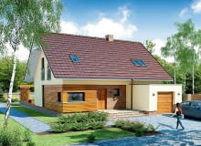 Projekt domu Pandora PS, elewacja od ulicy projekty domów