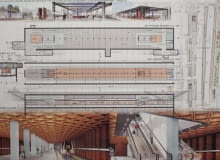 Projekt stacji metra C4 - Powstańców Śląskich (projekt konsorcjum 'Metroprojekt' i AMC Andrzej M. Chołdzyński) Projekt stacji metra C4 - Powstańców Śląskich (projekt konsorcjum 'Metroprojekt' i AMC Andrzej M. Chołdzyński)