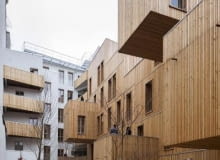 Drewniane osiedle socjalne w Paryżu. Tete en l'air - socjalny budynek wielorodzinny w Paryżu autorstwa KOZ Architectes Tete en l'air - socjalny budynek wielorodzinny w Paryżu autorstwa KOZ Architectes